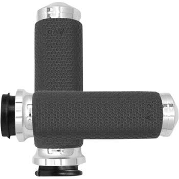 Large Chrome Memory Foam Grips For Tbw Mf-63B-Ch-Fly