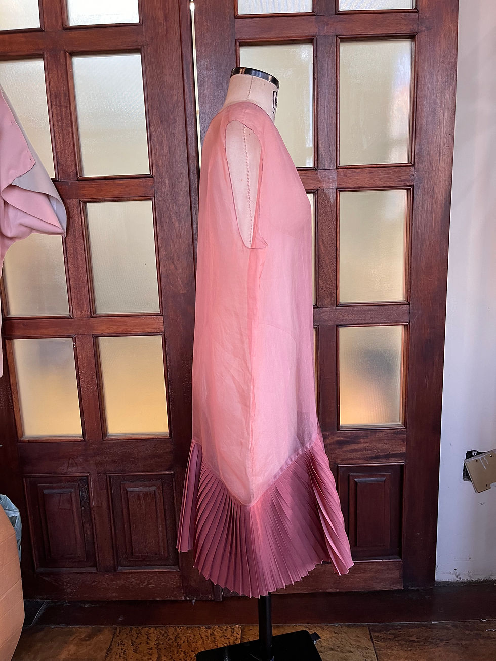 Miniatura: SILK ORGANZA PLEATED TUNIC