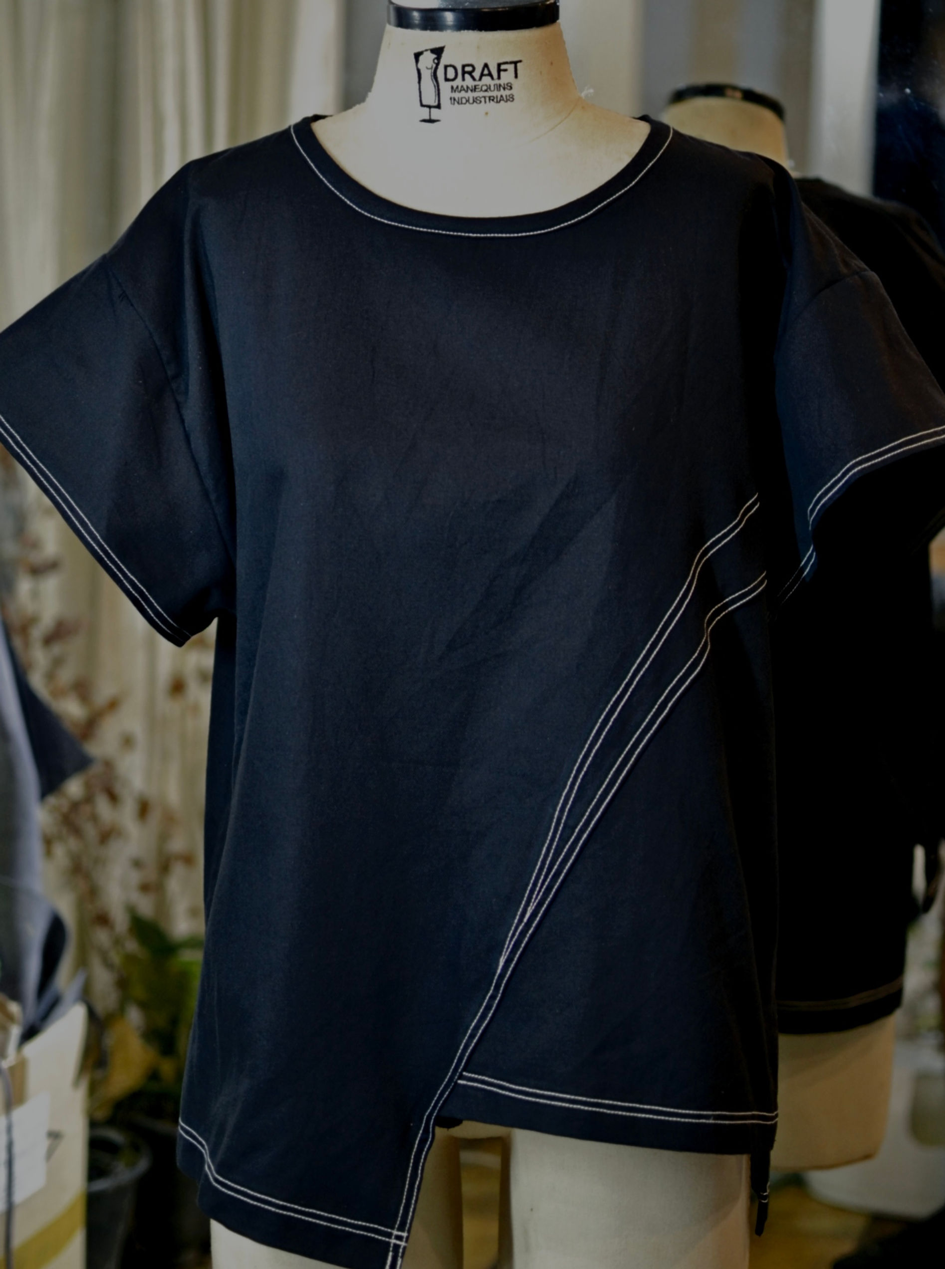 COTTON ASYMMETRIC T-SHIRT