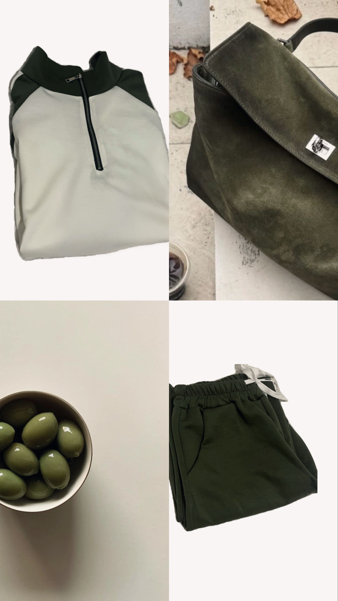 Xακί λευκό φόρμα-Σετ