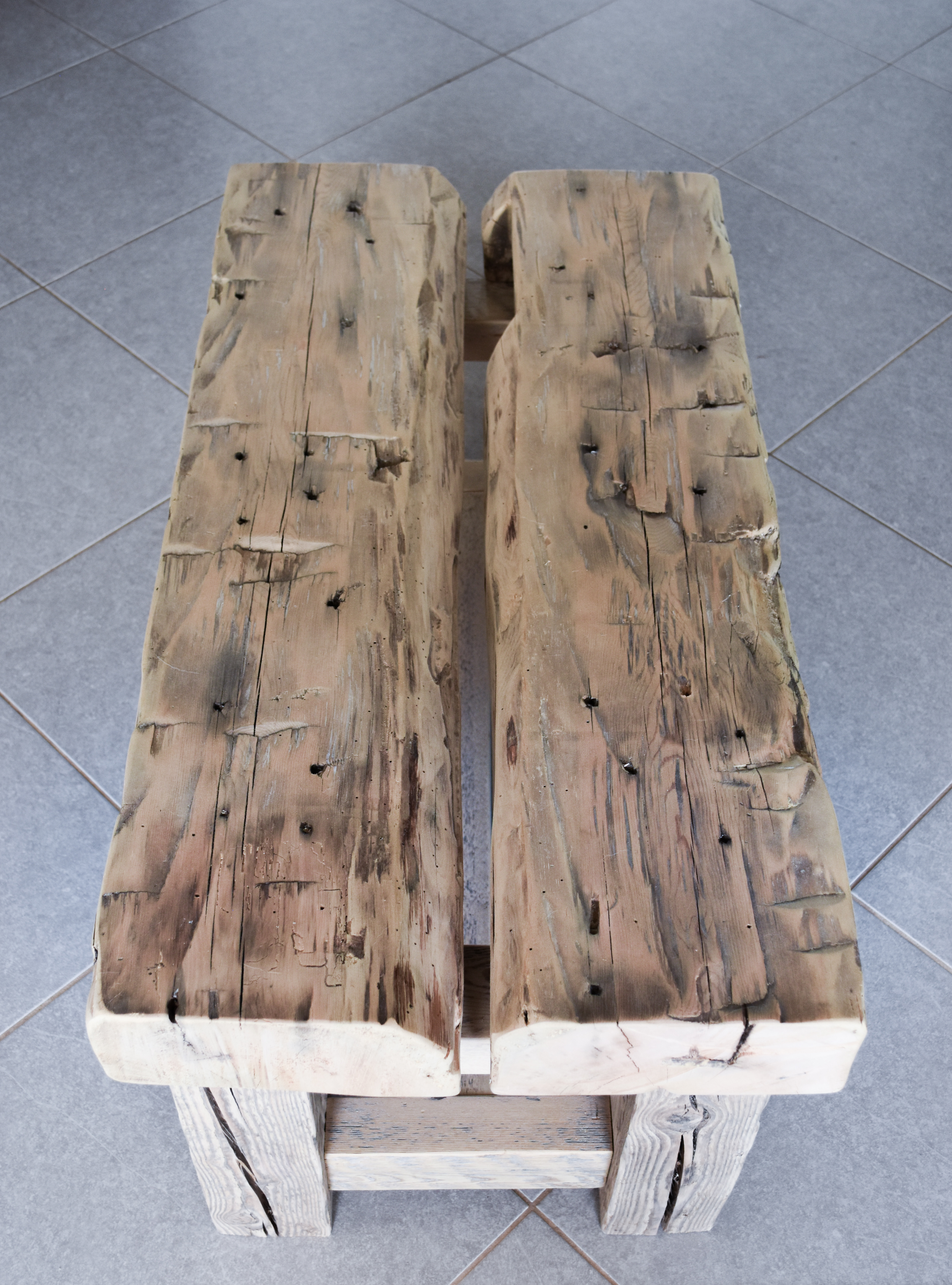 Barn beam bench