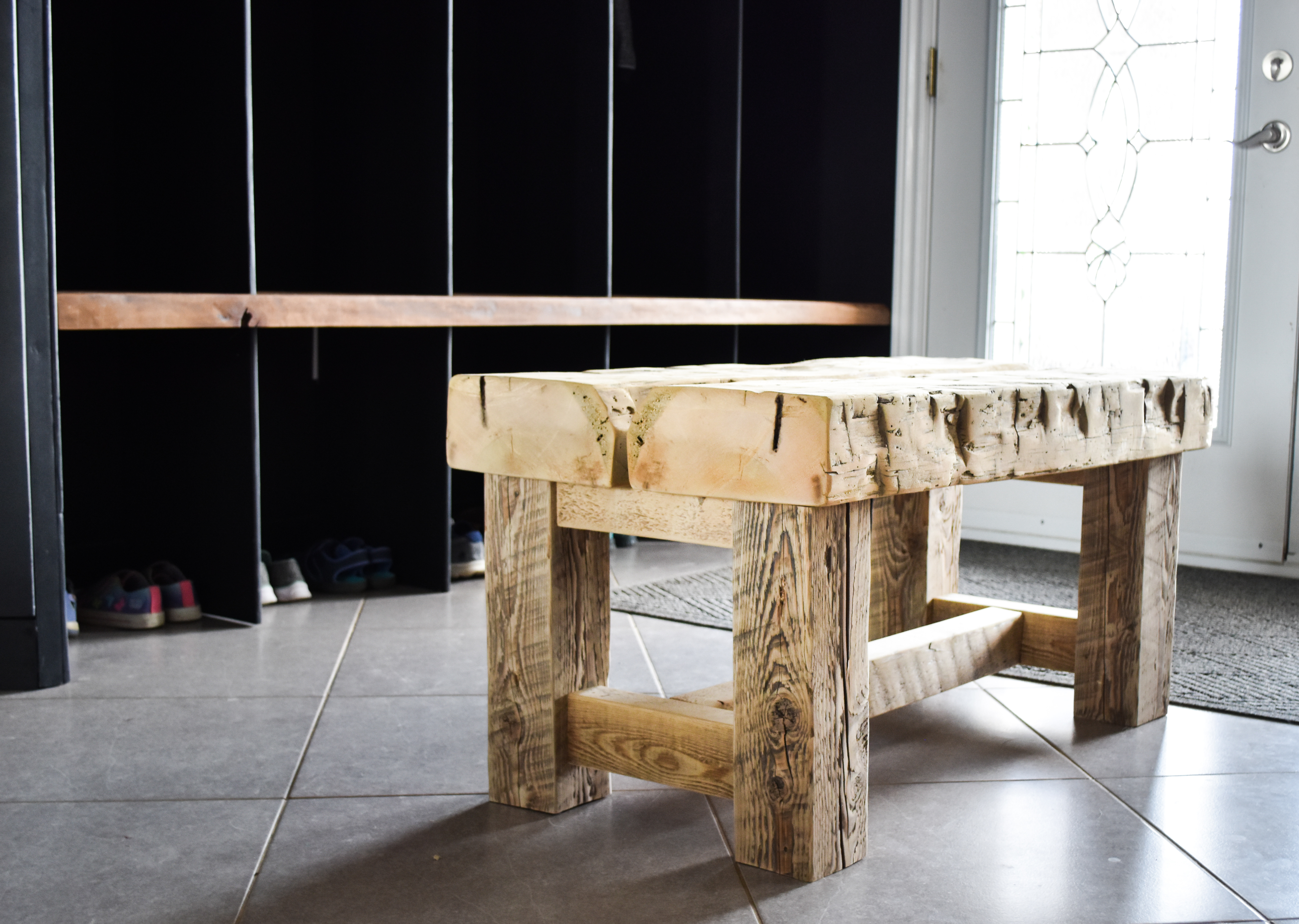 Barn beam bench