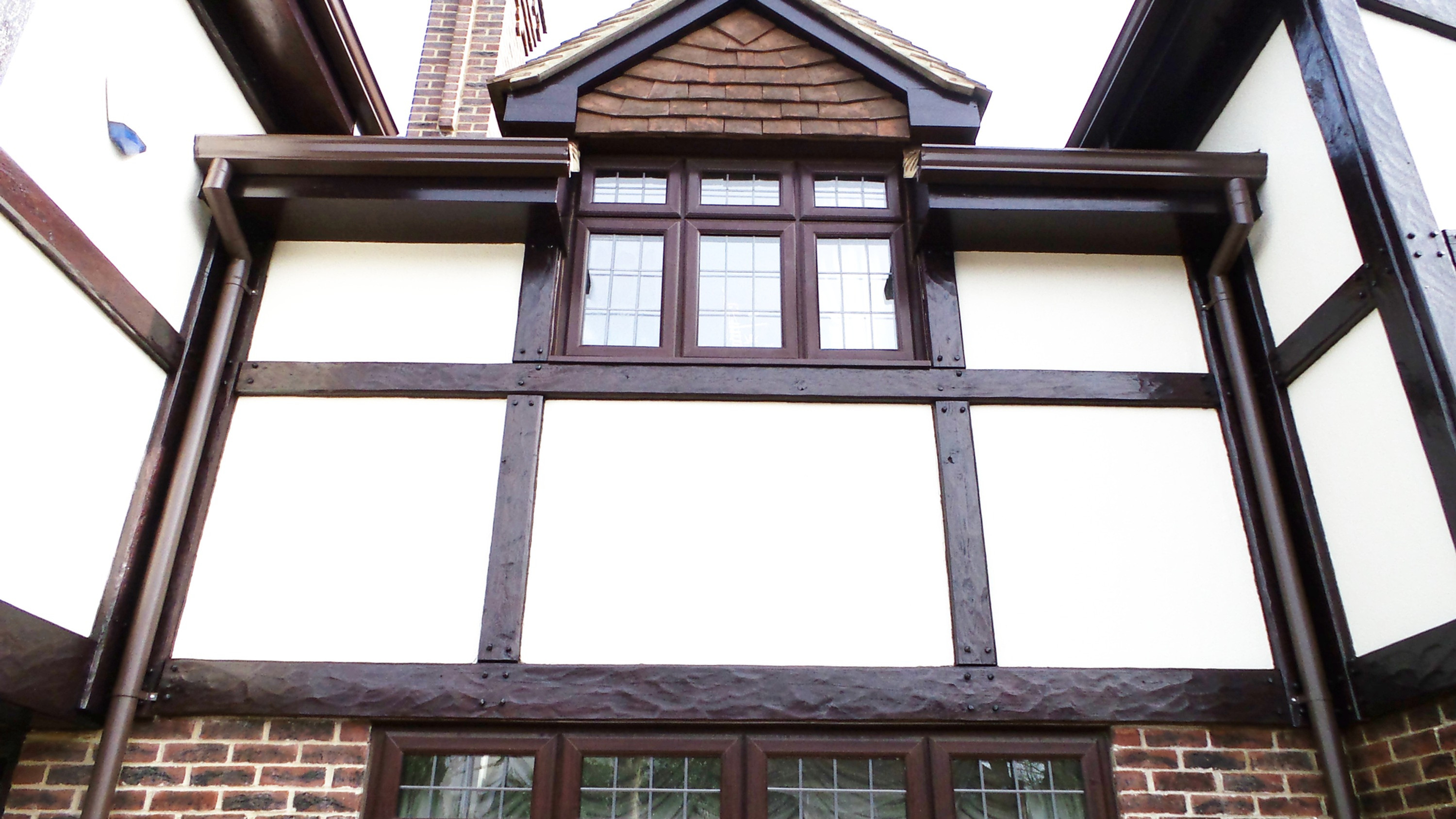 5 Inch Seamless Aluminium Gutter Warm Brown