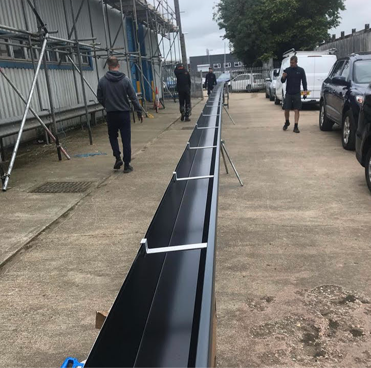 Thumbnail: 5 Inch Seamless Aluminium Gutter Cool Brown