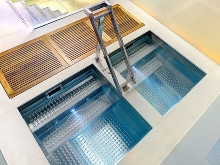 stainless steel plunge pool KX club Chelsea