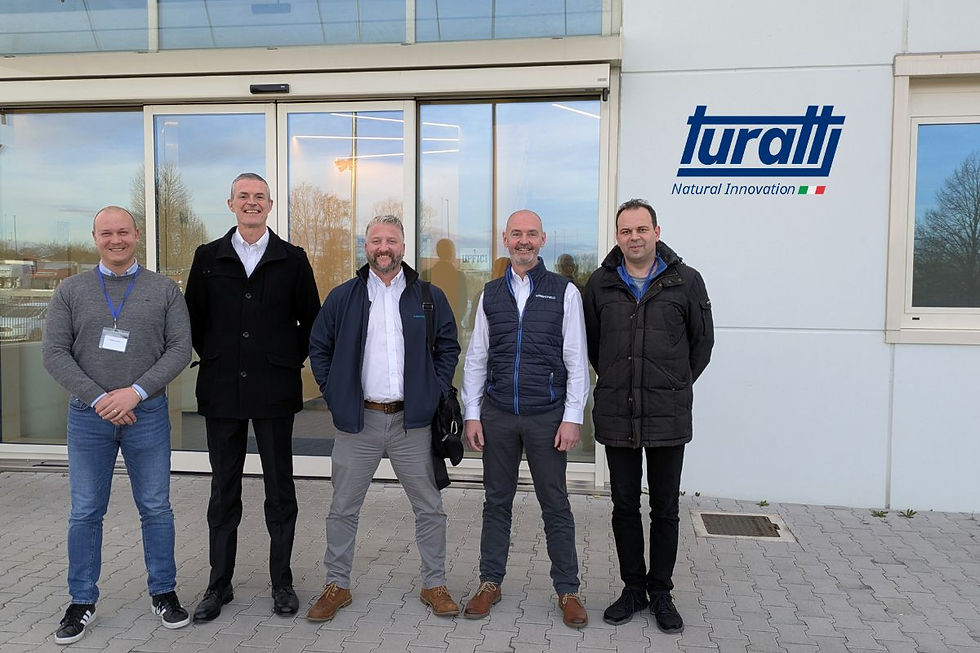 wrightfield team visiting Turatti HQ Italy