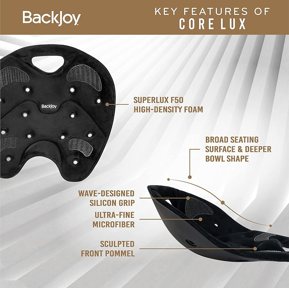 Thumbnail: BACKJOY Sit Smart Lumbar Support Posture Corrector  Black Fabric Core Traction