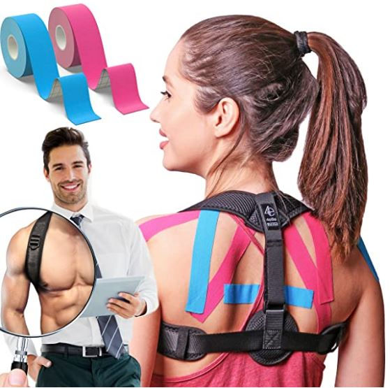 Posture Corrector forFront Adjustable Clavicle Brace Back Kinesiology Tapes