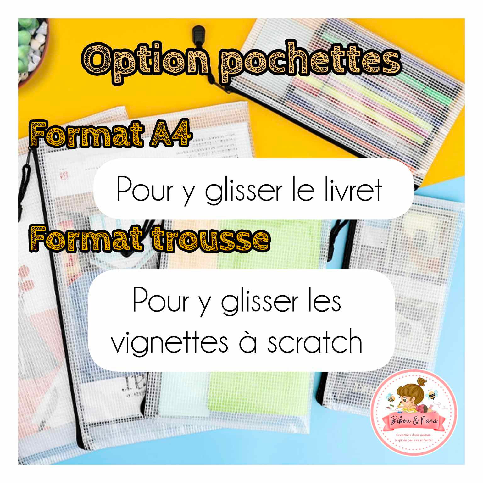 Pochettes de rangement