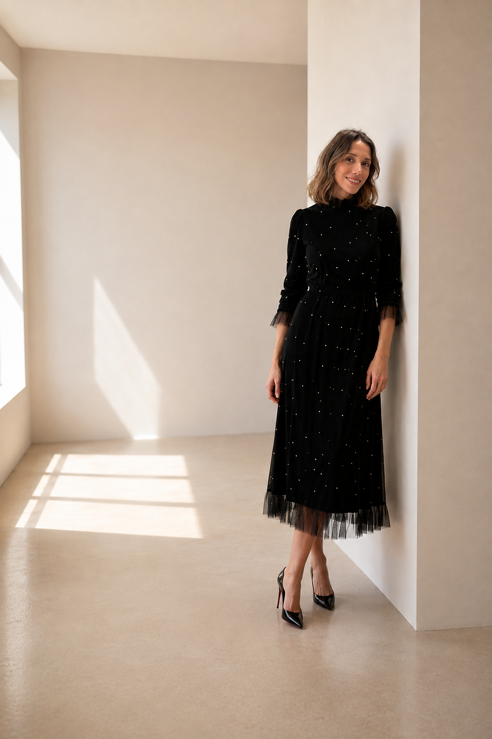 Woman in black dress for personal and corporate coaching