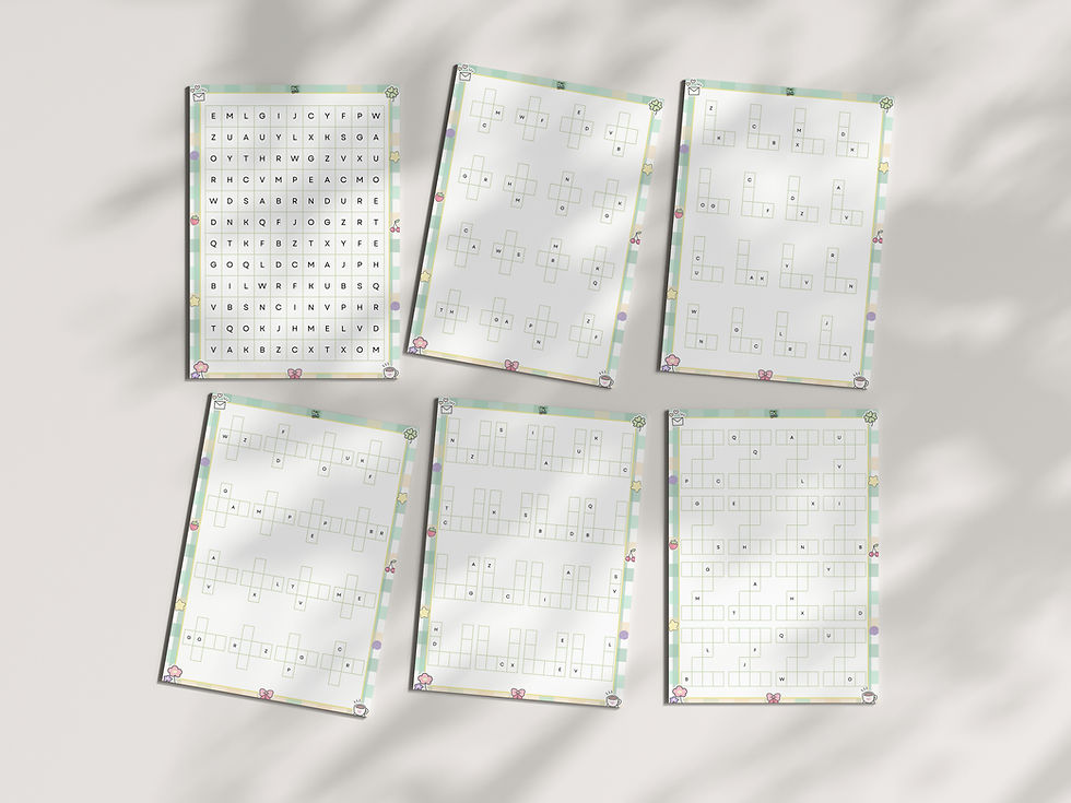 Puzzle Parçaları ile Harf Bulmacası Dikkat Oyunu