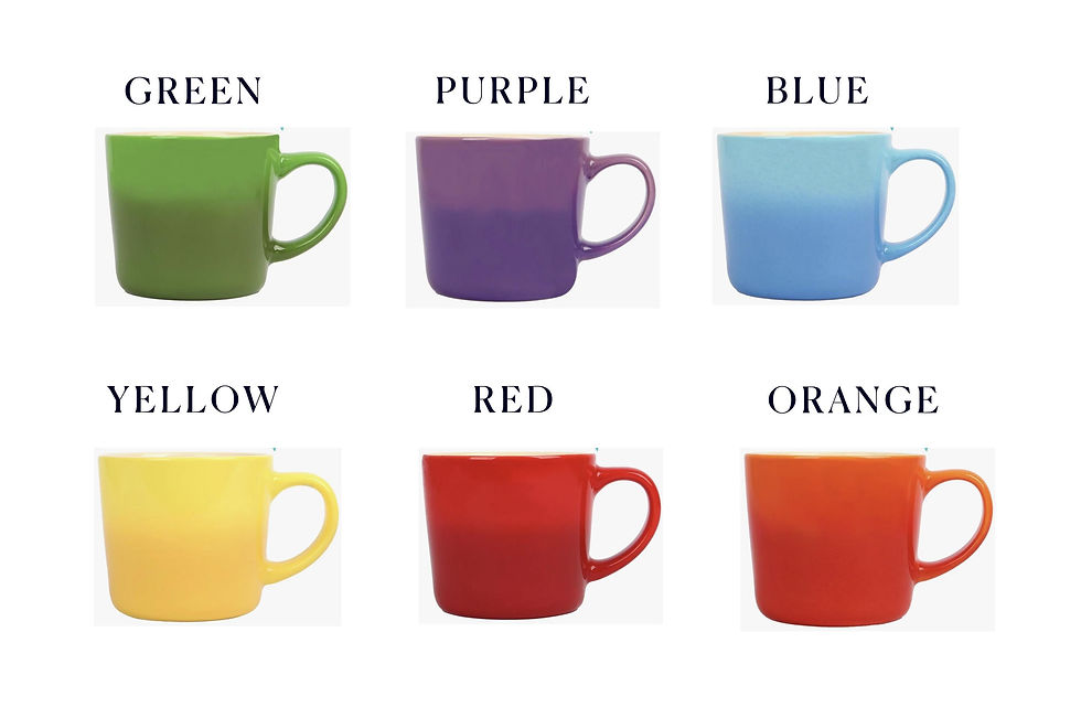 Thumbnail: Personalised Ombré Bone China Mug: Laser Engraved Name, 330ml