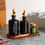 Thumbnail: RAVEN Oil & Vinegar Black Frosted Glass Bottle Pourer With Black Lab