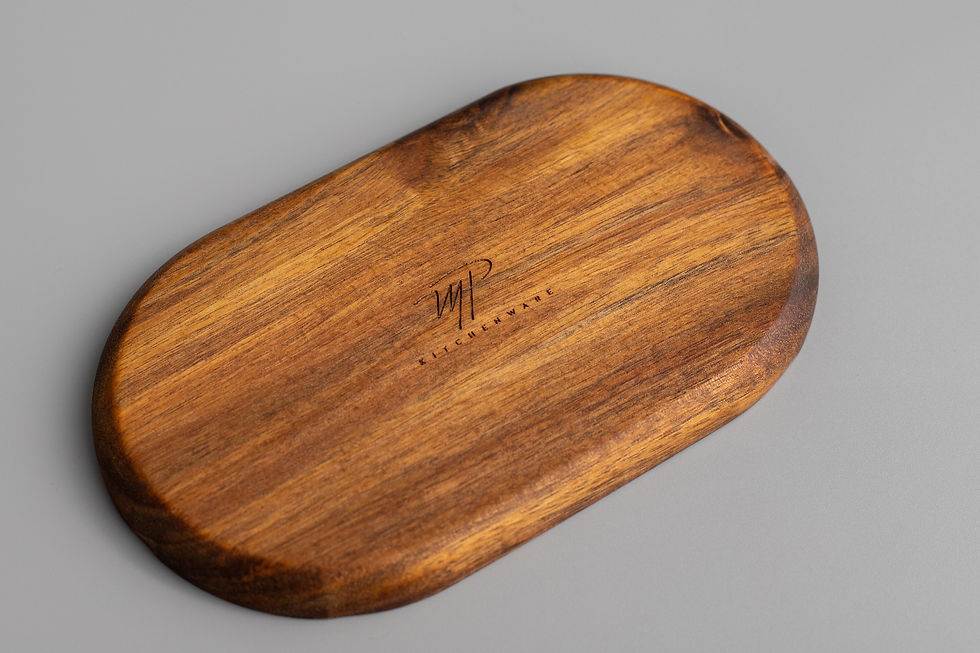 Thumbnail: THEA Natural Acacia Oval Tray