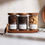 Thumbnail: REN Set of 3 Natural Acacia Glass Jars with Tea Coffee Sugar labels 750ml