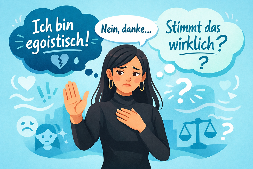 Angelerntes Schuldgefühl verinnerlicht. Aber: es gehört nicht zu Ihnen!