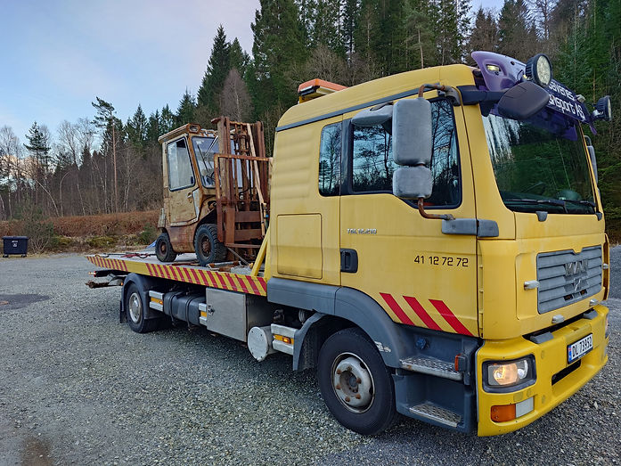 Transport av gaffeltruck