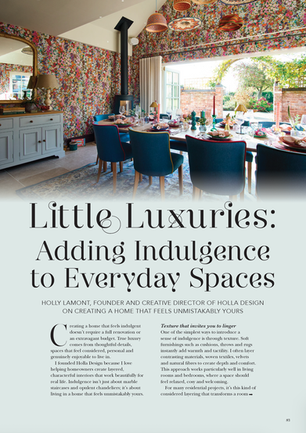 The Cheshire Magazine - February 2026. About Holla Design