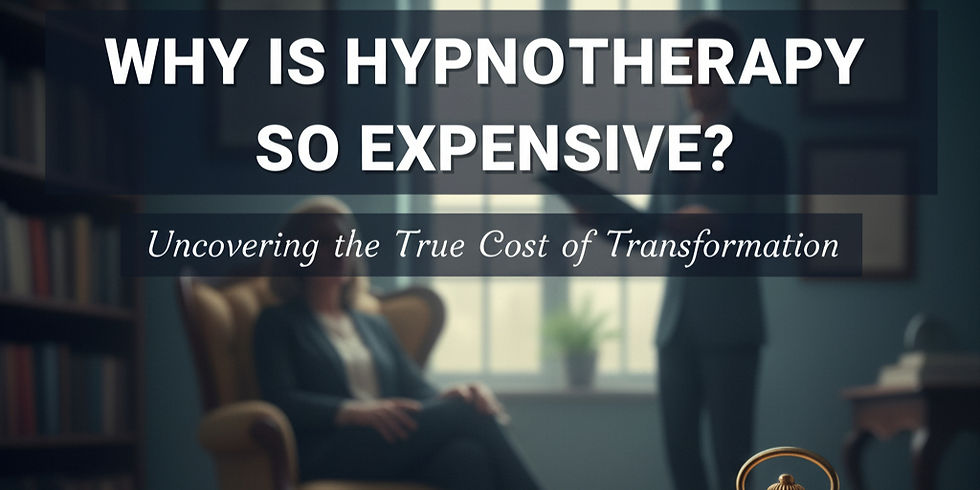 Why Is Hypnotherapy So Expensive?
