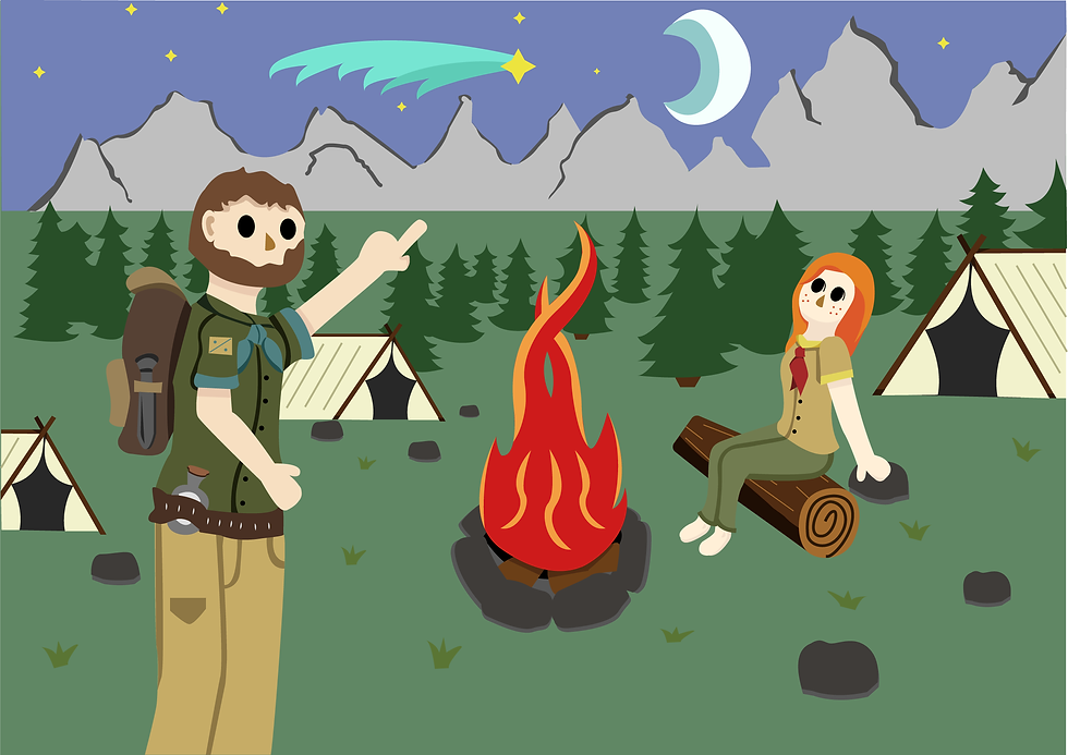Ilustração Camping