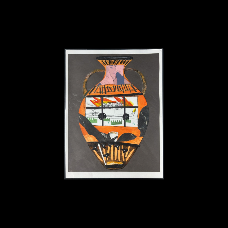 David Heo (American, b. 1992) Distance - 2020 original collage