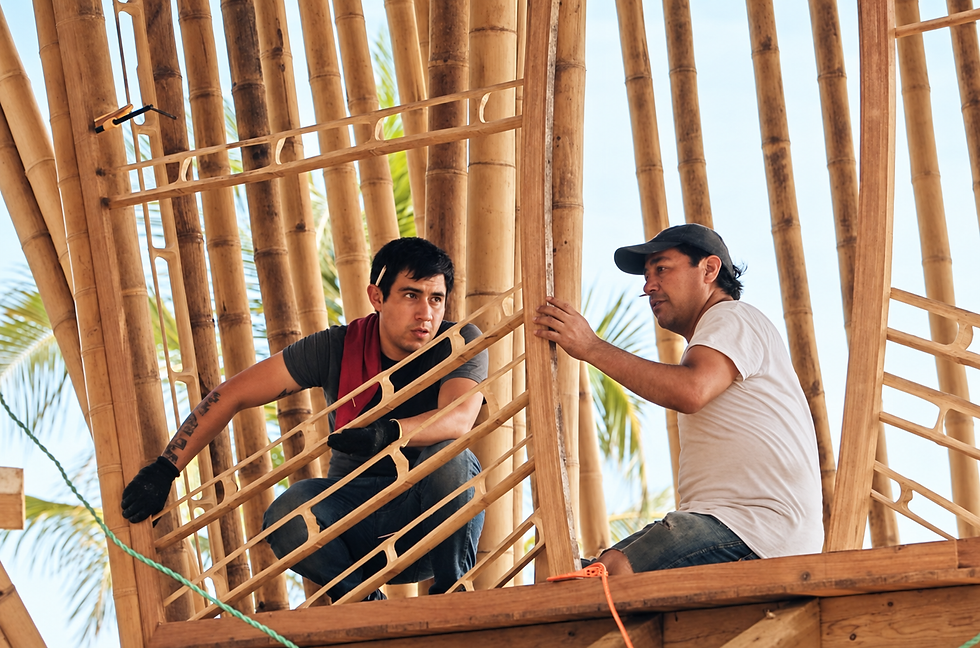 Dos hombres entre bambú y palmeras.png