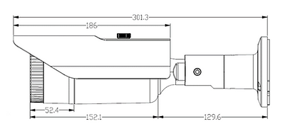 IP Bullet Camera Dimensions