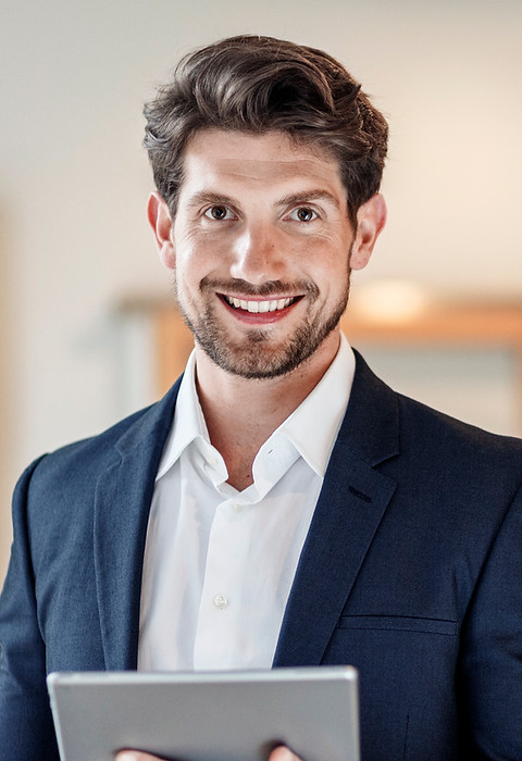 Empresário confiante