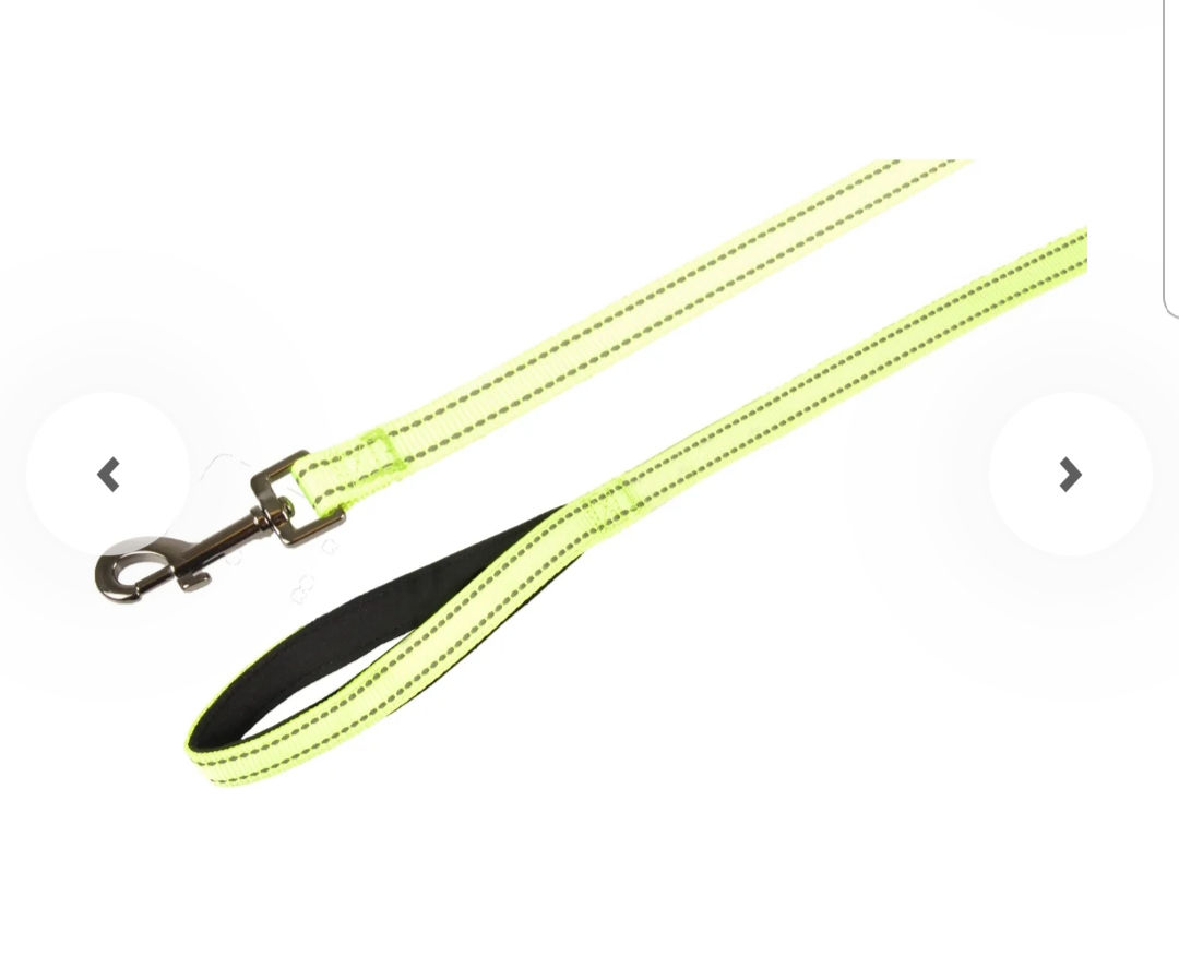 Laisse fluo et réfléchissante taille XL 100 cm