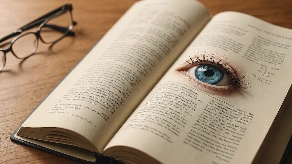 Eye-level view of a math book open to a page about age problems