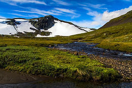 Mountain, Creek, Grass image