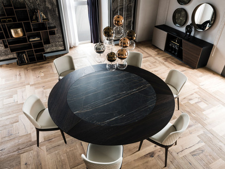 Hello Skorpio Wood Round. From Cattelan Italia.