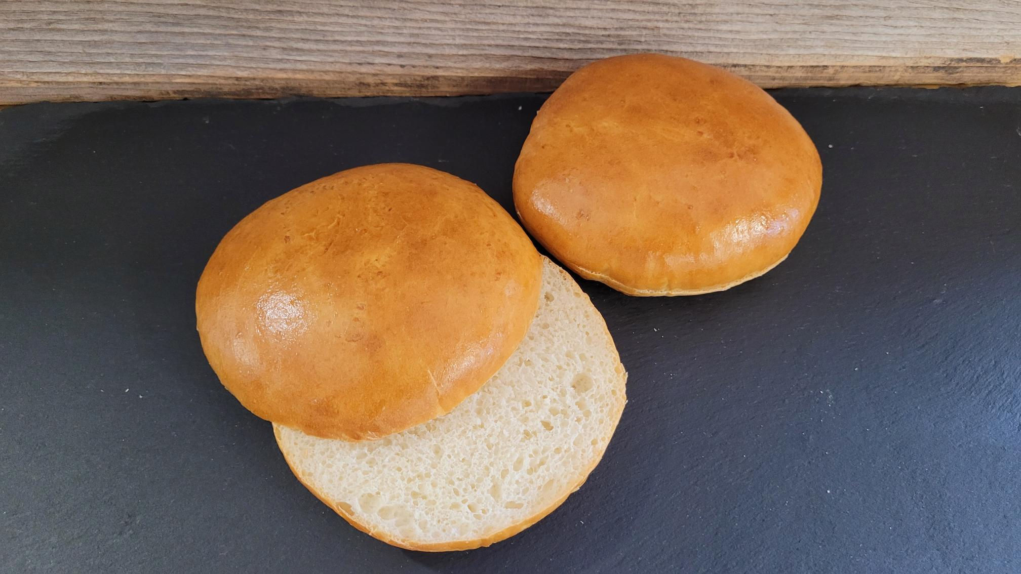 30 Stück Hamburger Bun Graham ohne Sesam (tiefgekühlt)