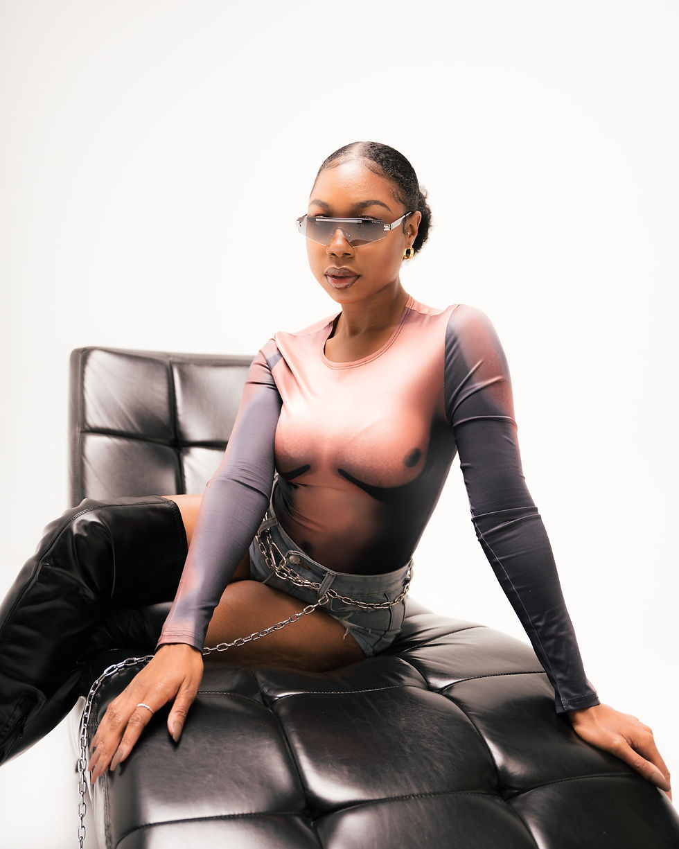 Thumbnail: Body art long sleeve bodysuit