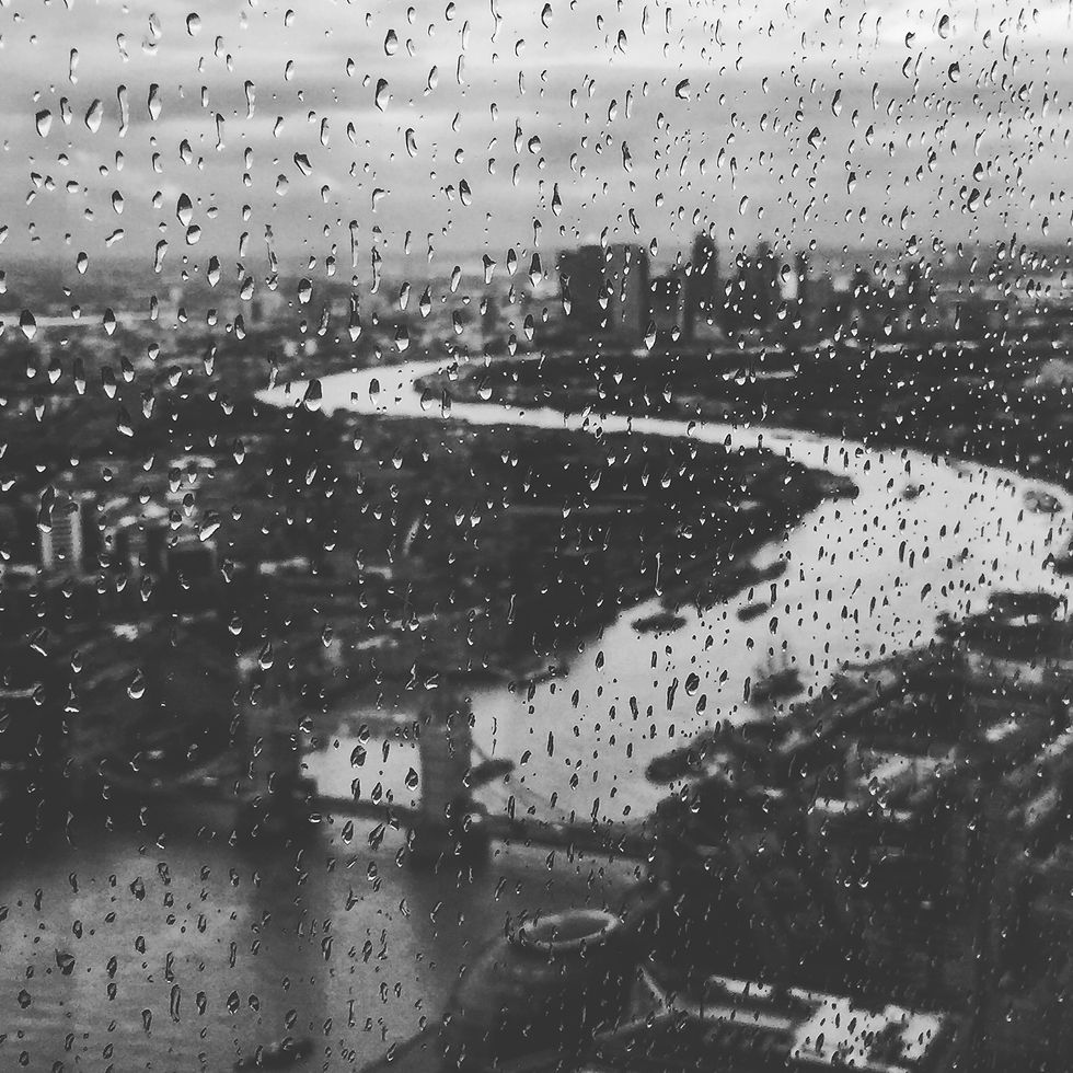 "I may be in a minority, but I love London's weather I may be in a minority, but I love London's weather as seen here at The Shard." (Victoria Williams)
