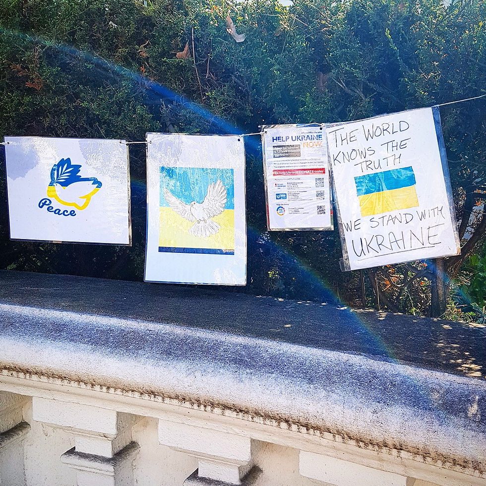 Messages of peace and solidarity with the people of Ukraine