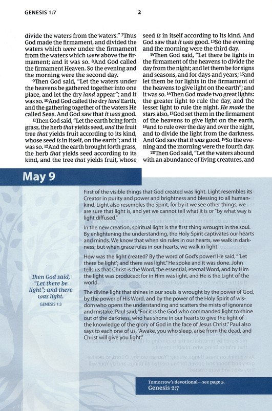Thumbnail: NKJV: Matthew Henry Daily Devotional Bible, Red Letter, Comfort Print
