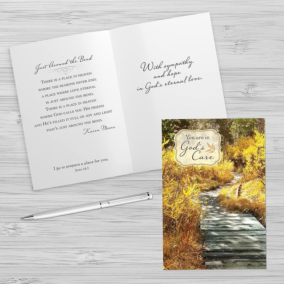 Thumbnail: SCRIPTURE GREETING CARDS: "Pathways" Sympathy Cards, Box of 12