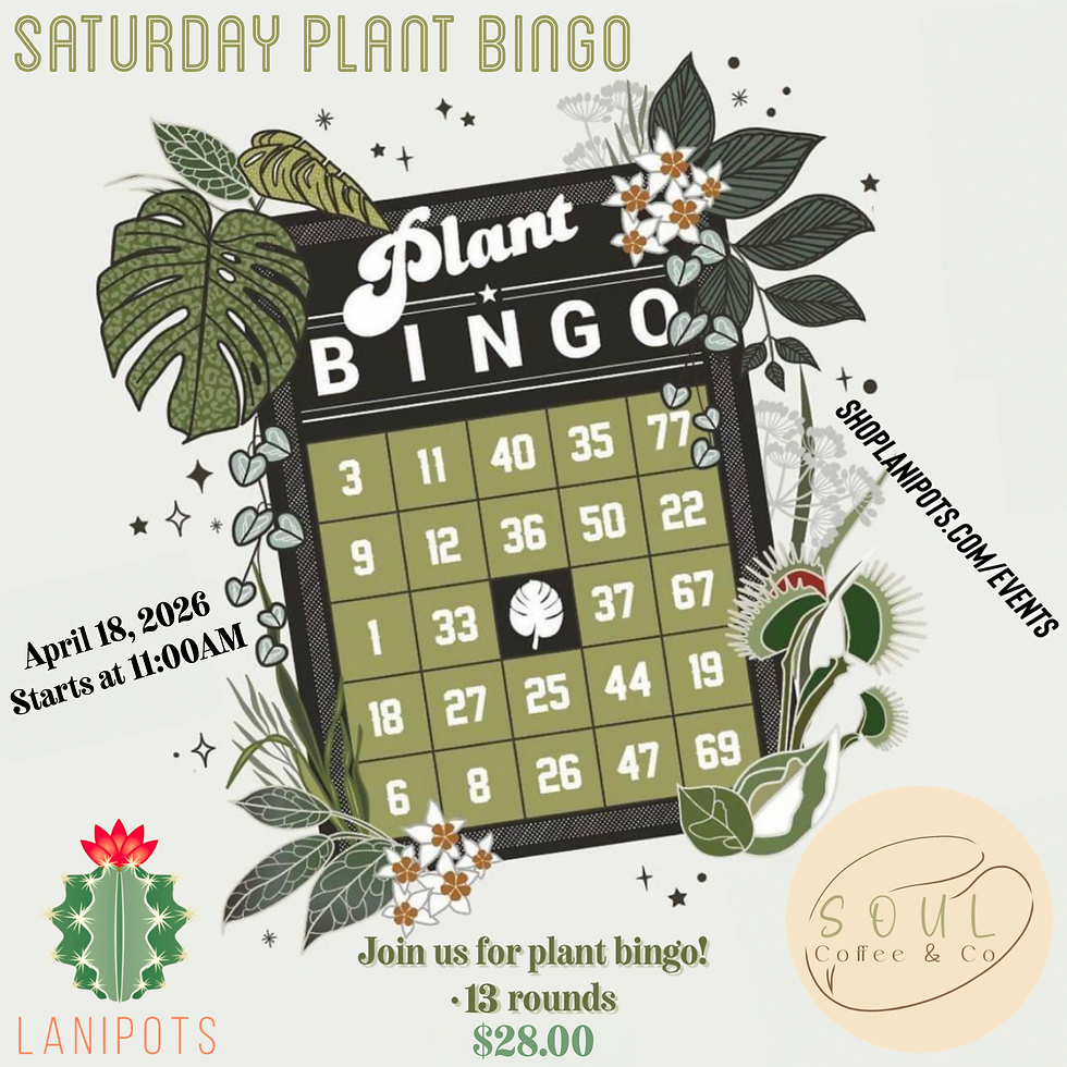 Saturday Morning May Plant Bingo!