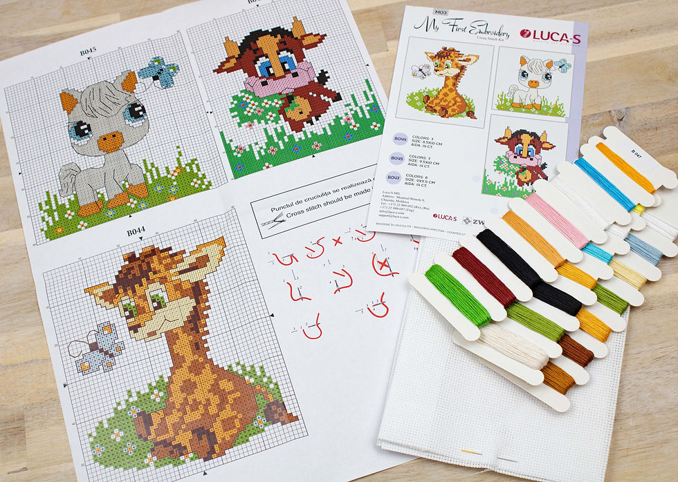 Thumbnail: Cross Stitch Kit Luca-S - My First Embroidery M03