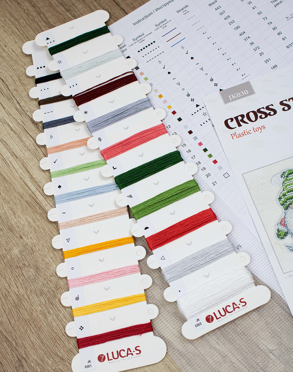 Thumbnail: Toys Cross Stitch Kits - Christmas Gnomes JK030