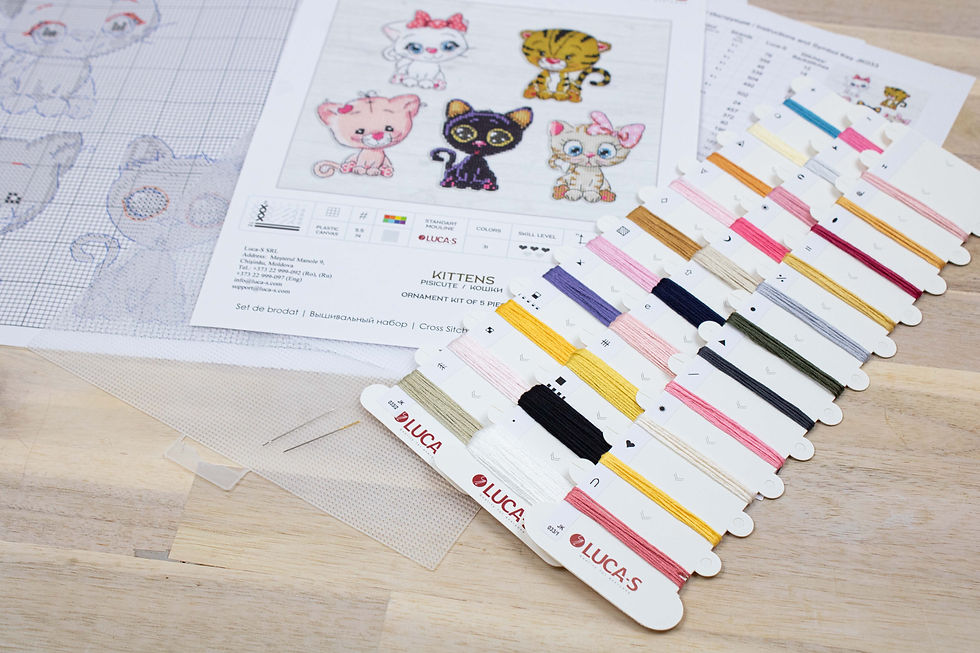 Thumbnail: Toys Cross Stitch Kits - Kittens JK033