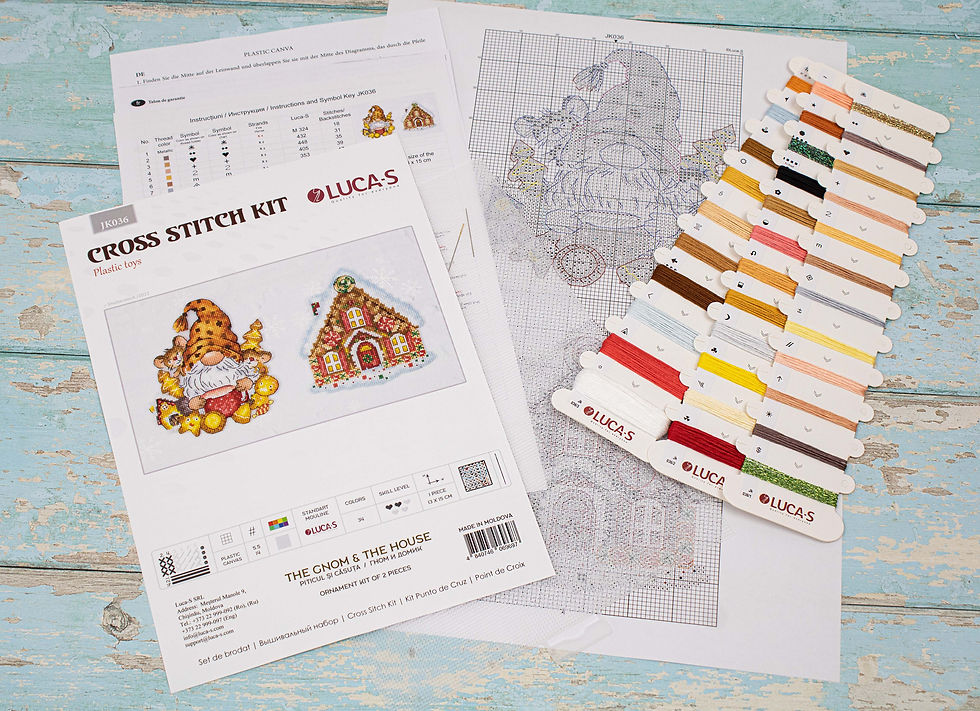 Thumbnail: Toys Cross Stitch Kits - The Gnom & The House JK036