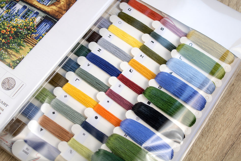 Miniatură: BU5000 Summer landscape - Cross Stitch Kit Luca-S