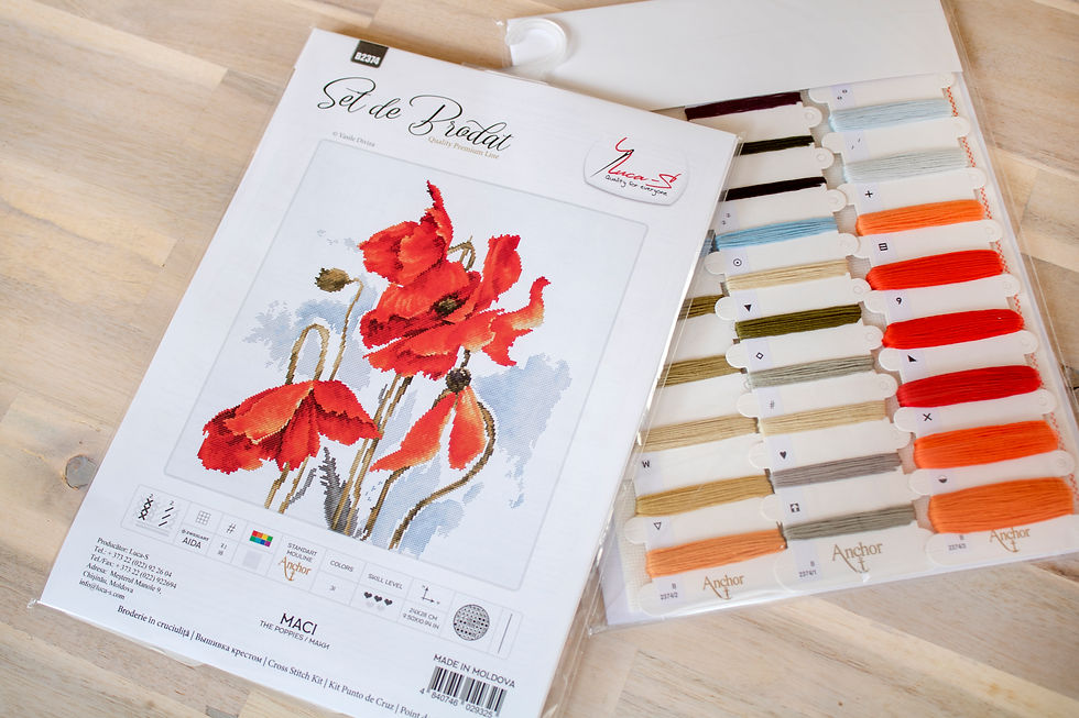 Thumbnail: B2374 The Poppies - Cross Stitch Kit Luca-S