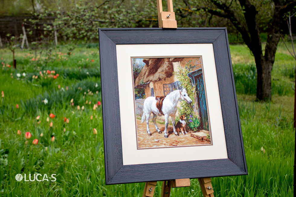 Thumbnail: B572 By the Cottage - Cross Stitch Kit Luca-S