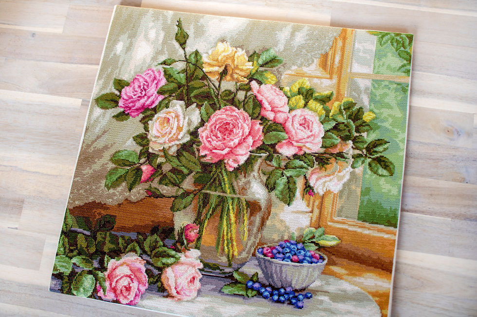 Thumbnail: B588 Still Life with Blueberries - Cross Stitch Kit Luca-S