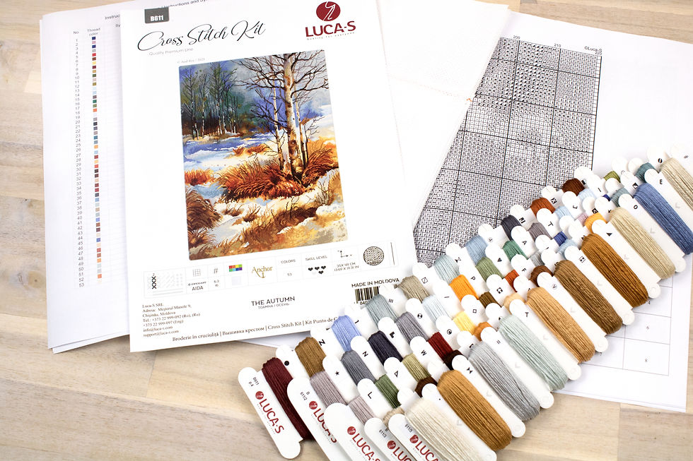 Thumbnail: B611 The Autumn - Cross Stitch Kit Luca-S