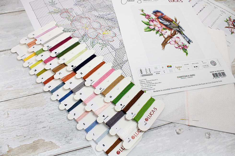 Thumbnail: Cross Stitch Kit Luca-S - B1196 Chaffinch Bird