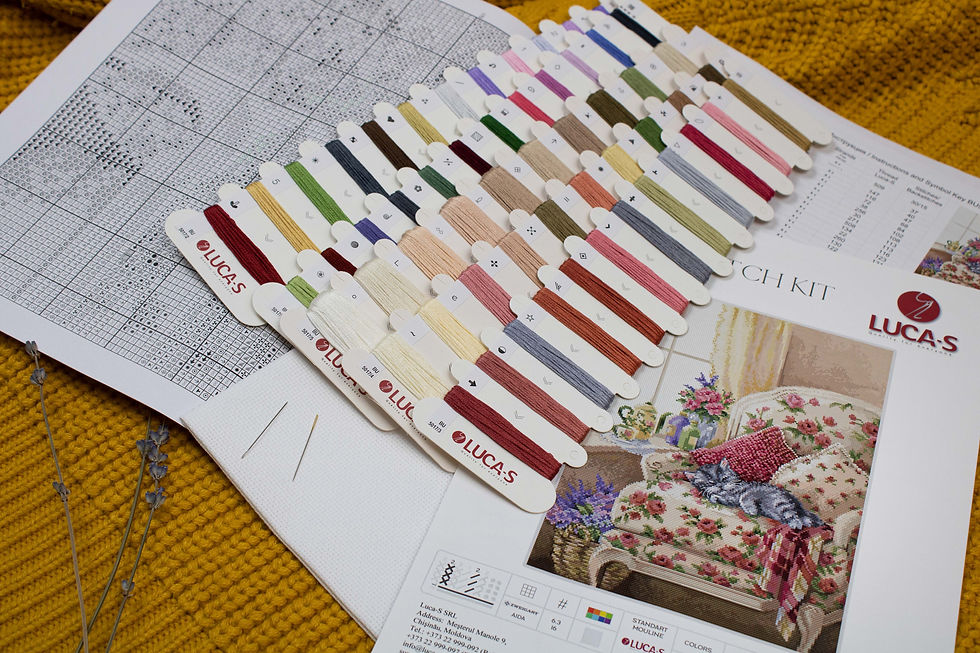 Thumbnail: Cross Stitch Kit Luca-S - BU5017 Sweet Dreams